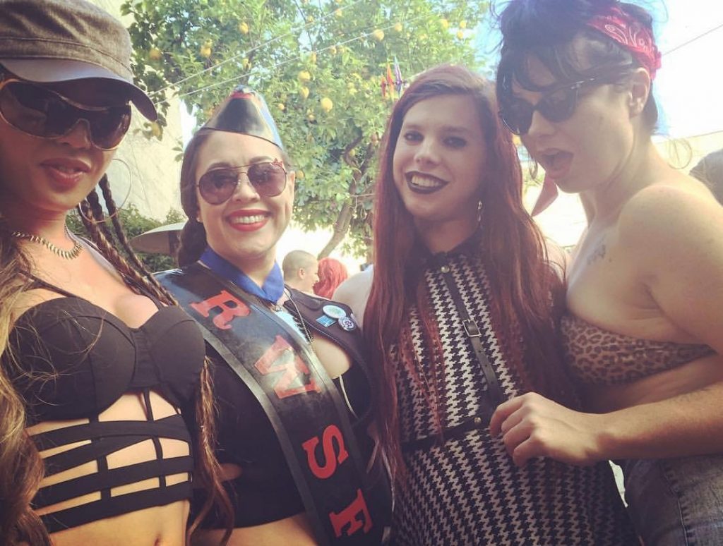 Venus Lux, Eden Alexander, The Whore Next Door and Chelsea Poe at Pride
