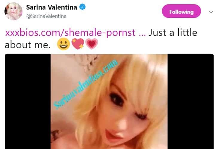 Sarina Valentina Twitter endorsement