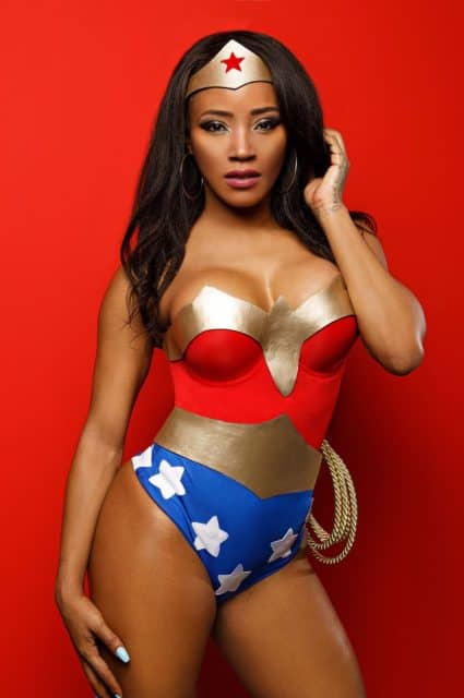 Top black pornstars AdultWebcamSites - hot black pornstar Kiki Minaj pics - Wonder Woman porn pics