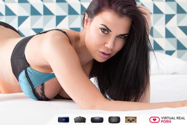 Jasmine Jae XXXBios - Jasmine Jae VR porn pics in black and blue lacy bra - Virtual Real Porn Jasmine Jae porn pics sfw