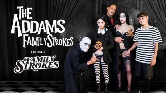 Kate Bloom XXXBios - Hot blonde petite new teen pornstar Kate Bloom in sexy Wednesday Addams outfit with pigtails, black dress, black and white striped stockings and boots - The Addams Family Orgy Family Strokes Team Skeet Kate Bloom porn pics sfw