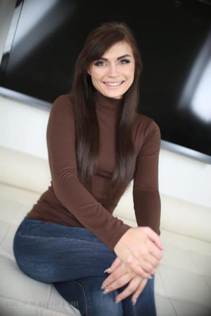 Haven Rae XXXBios - Hot all natural brunette teen pornstar Haven Rae in sexy dark drown turtleneck top sweater, dark blue jeans and brown tan boots - Somebody's Daughter 9 Amateur Allure Haven Rae porn pics sfw