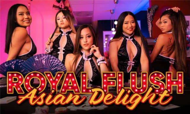 Alona Bloom XXXBios - Hot petite all natural Asian teen pornstar Alona Bloom in sexy lowcut black waitress outfit with Alexia Anders, Luna Mills, Lulu Chu and Krystal Davis in matching sexy poker casino dealer girls outfits - Asian Delight Royal Flush SLR Originals Alona Bloom porn pics sfw - Alona Bloom VR porn scenes sfw pics